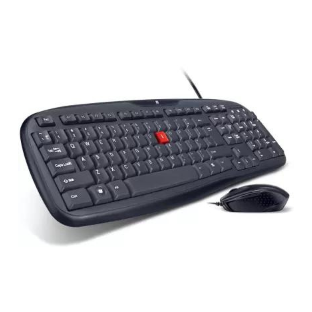 iball Wired USB Laptop Keyboard & Mouse Black (USB V3.0)